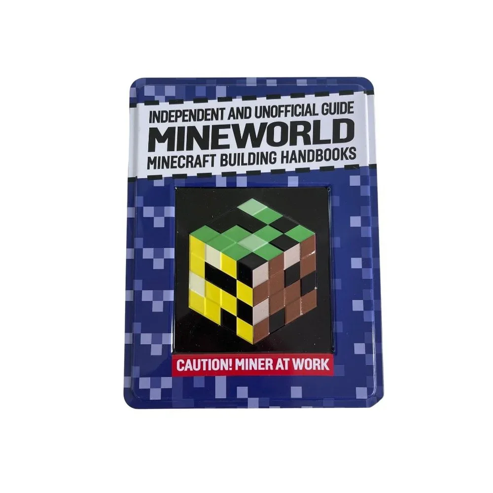 Minecraft Mineworld Building Handbooks 5 Sticker Sheets Original Collector Tin